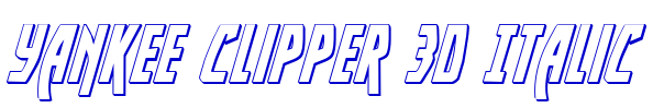 Yankee Clipper 3D Italic fuente